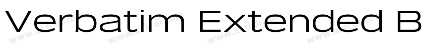 Verbatim Extended Bl字体转换 Verbatim Extended Bl字体转换